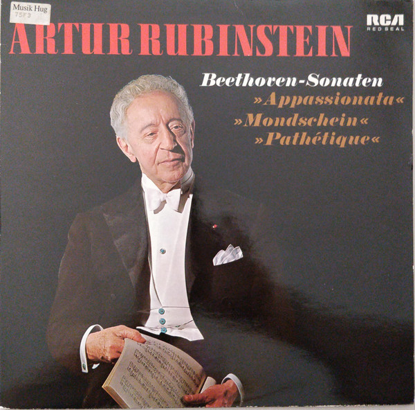Cover Arthur Rubinstein, Beethoven* - Beethoven-Sonaten Appassionata Monschein Pathétique (LP, Album, RE, RP) Schallplatten Ankauf