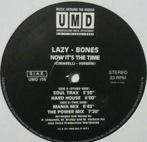 Cover Lazy - Bones - Now It's The Time (12) Schallplatten Ankauf