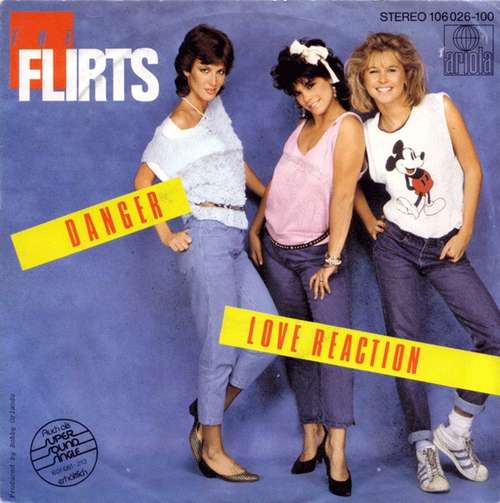 Cover The Flirts - Danger / Love Reaction (7, Single) Schallplatten Ankauf