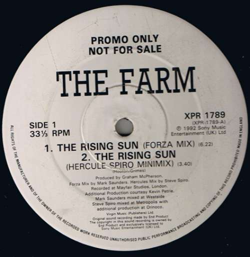 Cover The Farm - Rising Sun (12, Promo) Schallplatten Ankauf