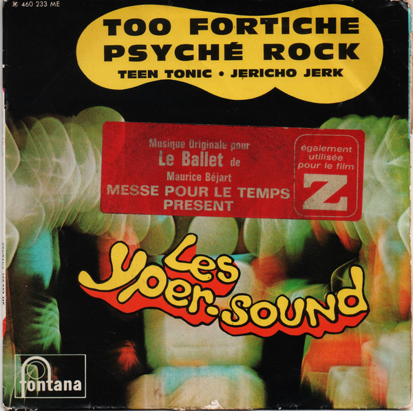 Cover Les Yper-Sound - Too Fortiche / Psyché Rock / Teen Tonic / Jericho Jerk (7, EP) Schallplatten Ankauf