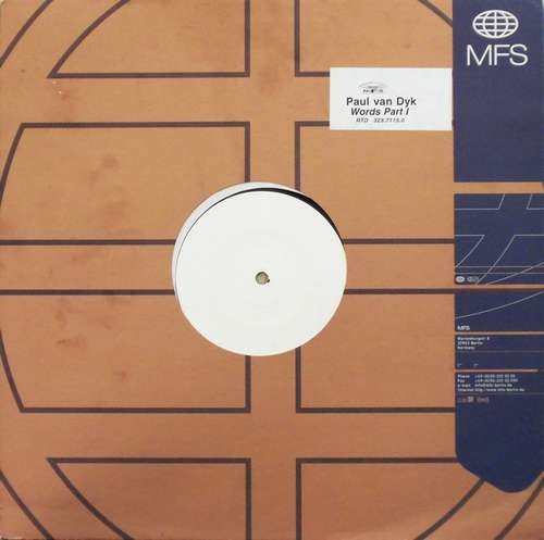 Cover Paul van Dyk - Words (Part I) (12, Single, Promo, W/Lbl) Schallplatten Ankauf