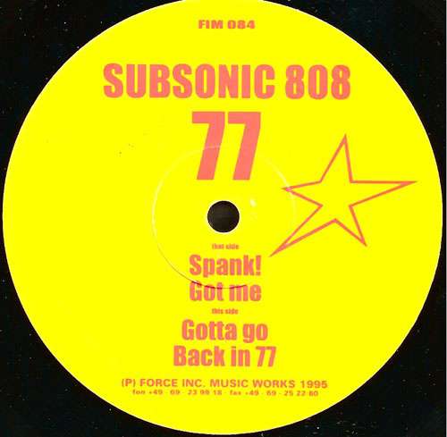 Cover Subsonic 808 - 77 (10) Schallplatten Ankauf