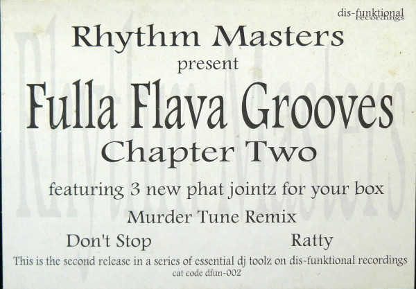 Cover Rhythm Masters - Fulla Flava Grooves (Funk Essentials On Plastic) Chapter 2 (12) Schallplatten Ankauf