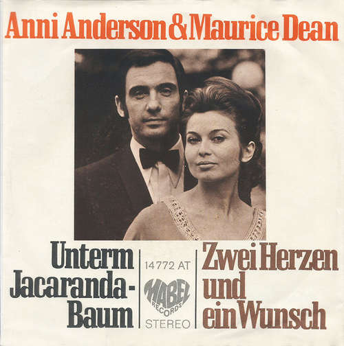 Cover Anni Anderson & Maurice Dean - Unterm Jacaranda-Baum (7, Single) Schallplatten Ankauf
