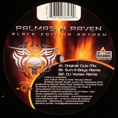 Cover Palmas* 'N Raven* - Black Edition Anthem (12) Schallplatten Ankauf