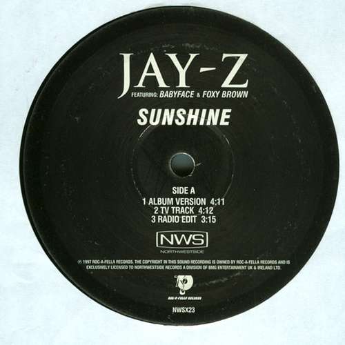 Cover Jay-Z - Sunshine (12) Schallplatten Ankauf