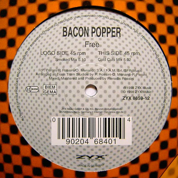 Cover Bacon Popper - Free (12) Schallplatten Ankauf
