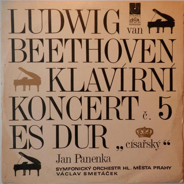 Cover Ludwig van Beethoven, Jan Panenka, Symfonický Orchestr H. Města Prahy*, Václav Smetáček - Klavírní Koncert č.5 Císařský (LP, Club) Schallplatten Ankauf