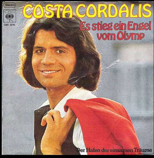 Cover Costa Cordalis - Es Stieg Ein Engel Vom Olymp (7, Single) Schallplatten Ankauf