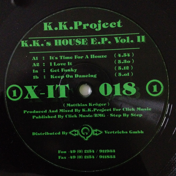 Cover K.K. Project - K.K.'s House EP Vol. 2 (12, EP) Schallplatten Ankauf