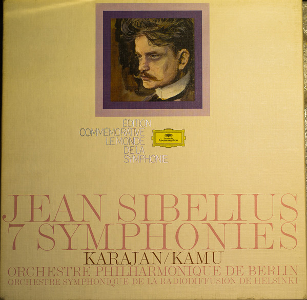 Cover Jean Sibelius – Karajan* / Kamu*, Orchestre Philharmonique de Berlin* / Orchestre Symphonique de la Radiodiffusion de Helsinki* - 7 Symphonies (6xLP, Comp + Box) Schallplatten Ankauf
