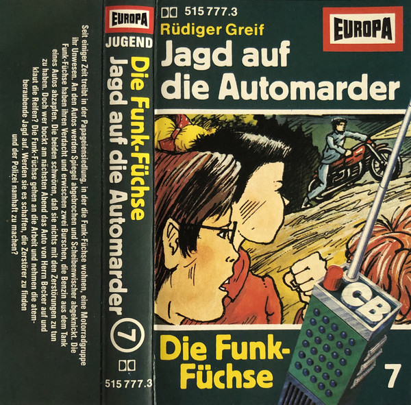 Cover Rüdiger Greif - Die Funk-Füchse  7 - Jagd Auf Die Automarder (Cass) Schallplatten Ankauf