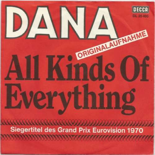 Cover Dana (9) - All Kinds Of Everything (7, Single) Schallplatten Ankauf