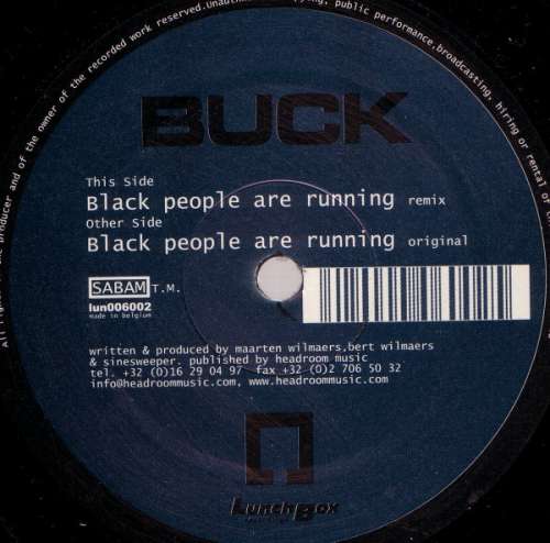 Cover Buck (10) - Black People Are Running (12) Schallplatten Ankauf