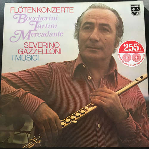 Cover Boccherini*, Tartini*, Mercadante*, Severino Gazzelloni, I Musici - Flötenkonzerte (LP) Schallplatten Ankauf