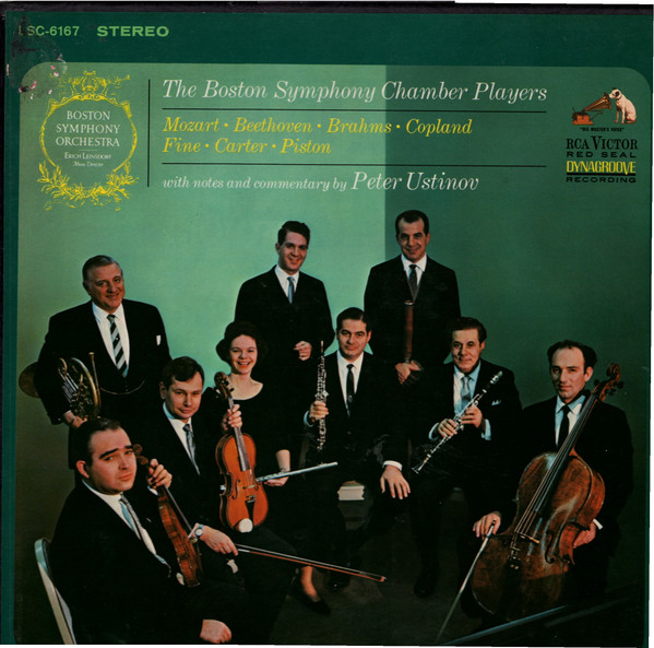 Cover The Boston Symphony Chamber Players* - Mozart · Beethoven · Brahms · Copland · Fine · Carter · Piston (3xLP, Album + 10, Album + Box) Schallplatten Ankauf