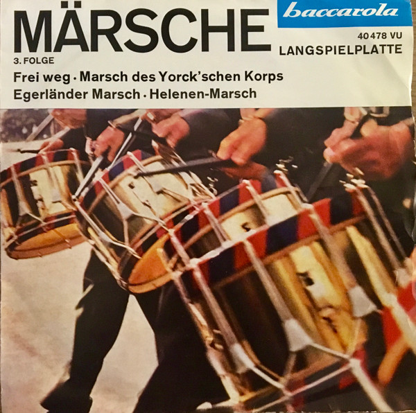 Cover Großes Blasorchester - Märsche 3. Folge (7) Schallplatten Ankauf