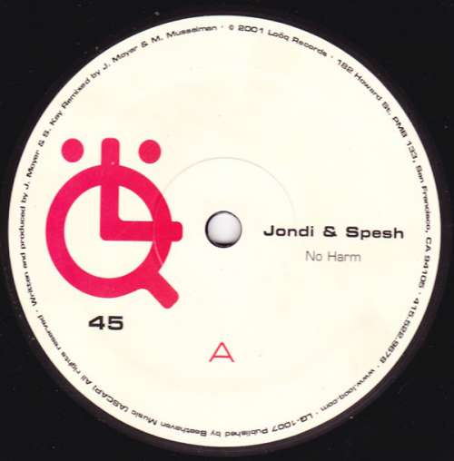 Bild Jondi & Spesh - No Harm (12) Schallplatten Ankauf