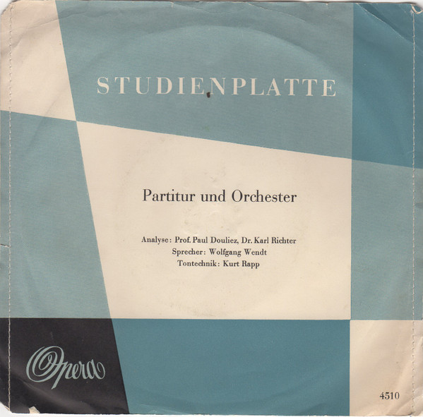 Cover Wolfgang Wendt - Partitur Und Orchester (7) Schallplatten Ankauf
