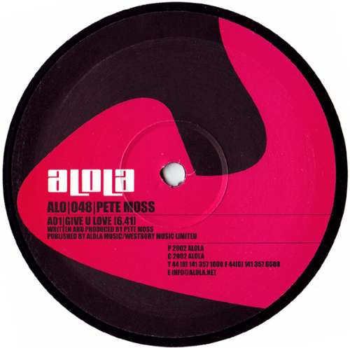 Cover Pete Moss - Give U Love (12) Schallplatten Ankauf