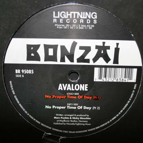 Cover Avalone - No Proper Time Of Day (12) Schallplatten Ankauf