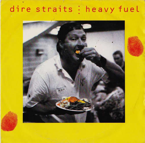Cover Dire Straits - Heavy Fuel (7, Single) Schallplatten Ankauf