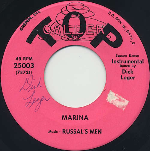 Cover Russal's Men, Dick Leger - Marina (7, Single) Schallplatten Ankauf