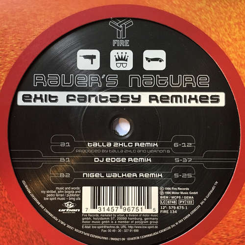 Cover Raver's Nature - Exit Fantasy (Remixes) (12) Schallplatten Ankauf