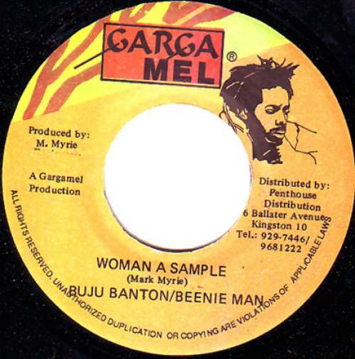 Cover Buju Banton & Beenie Man - Woman A Sample (7) Schallplatten Ankauf