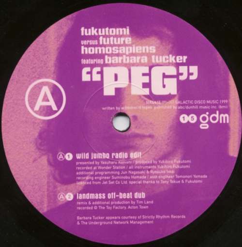 Cover Fukutomi* Versus Future Homosapiens Featuring Barbara Tucker - Peg (12) Schallplatten Ankauf