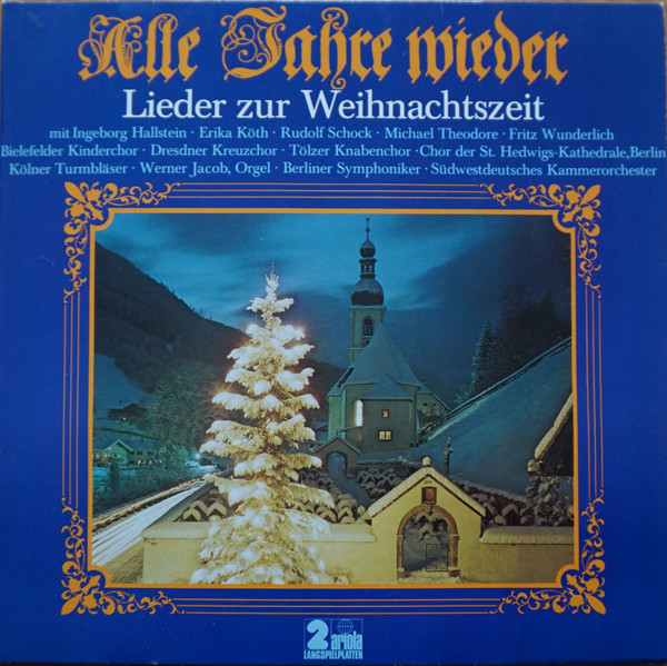 Cover Various - Alle Jahre wieder - Lieder zur Weihnachtszeit (2xLP, Comp) Schallplatten Ankauf