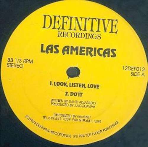 Cover Las Americas - Look, Listen, Love / Do It (12) Schallplatten Ankauf