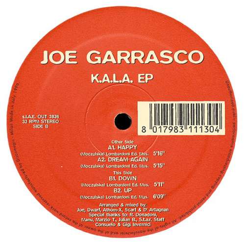 Cover Joe Garrasco - K.A.L.A. EP (12, EP) Schallplatten Ankauf
