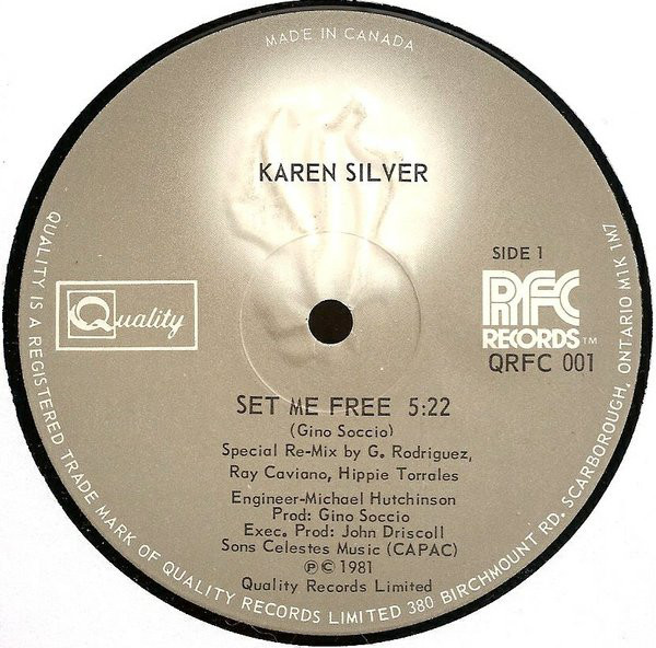 Cover Karen Silver - Set Me Free (12) Schallplatten Ankauf