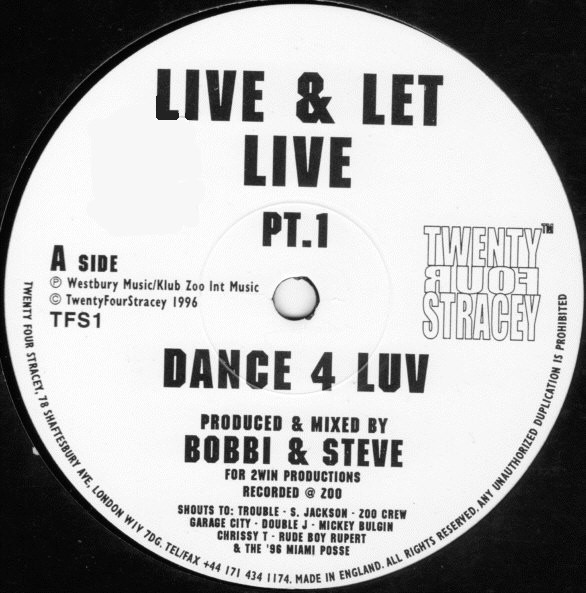 Bild Bobbi & Steve - Live & Let Live (Pt. 1) (12) Schallplatten Ankauf
