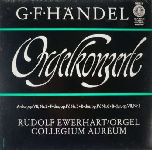 Cover Georg Friedrich Händel, Rudolf Ewerhart - Orgelkonzerte (LP) Schallplatten Ankauf