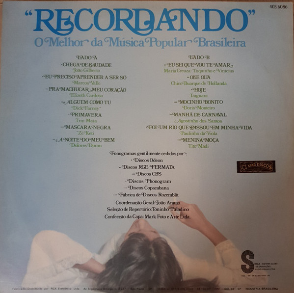 Bild Various - Recordando O Melhor Da Musica Popular Brasileira (LP, Comp) Schallplatten Ankauf