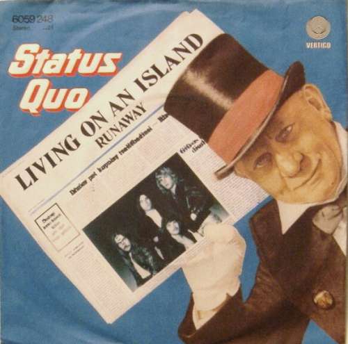Cover Status Quo - Living On An Island (7, Single) Schallplatten Ankauf
