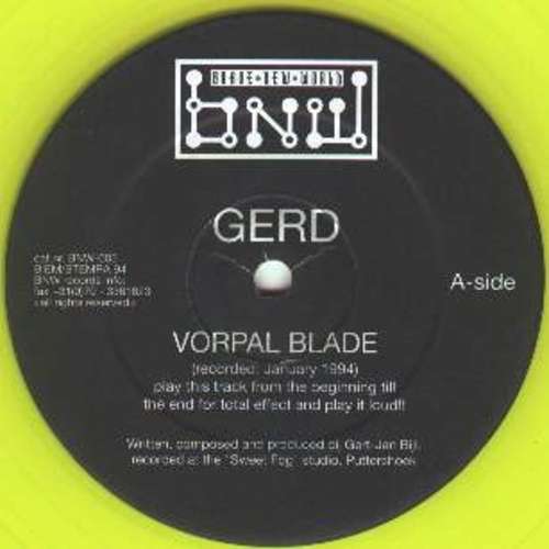 Cover Vorpal Blade / Easin' In The S-System Schallplatten Ankauf