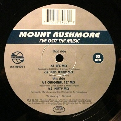 Cover Mount Rushmore - I've Got The Music (12) Schallplatten Ankauf
