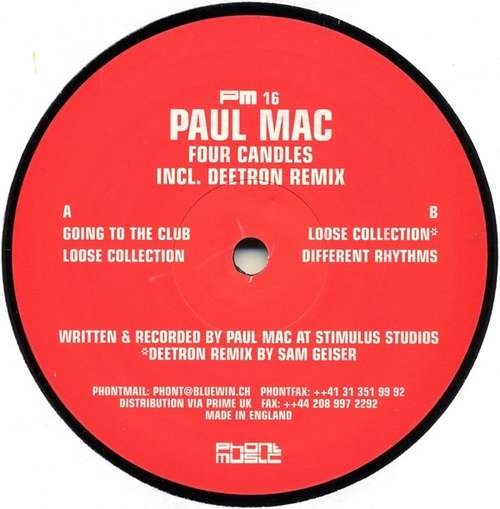 Cover Paul Mac - Four Candles (12) Schallplatten Ankauf