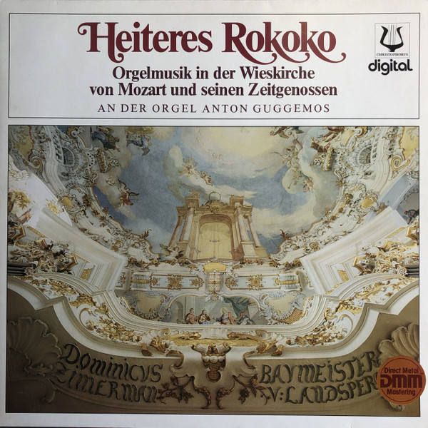 Cover Anton Guggemos - Heiteres Rokoko - Orgelmusik In Der Wieskirche Von Mozart Und Seinen Zeitgenossen (LP) Schallplatten Ankauf