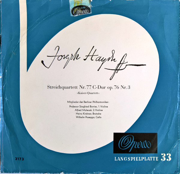 Cover Joseph Haydn - Streichquartett Nr. 77 C-dur Op. 76 Nr. 3 »Kaiser-Quartett« (10, Album, Mono, Club) Schallplatten Ankauf