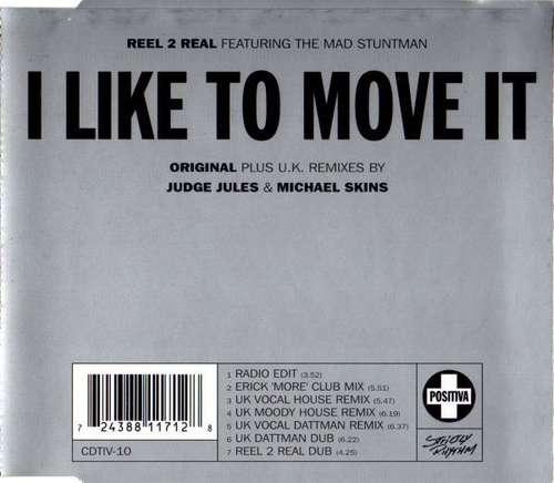 Cover Reel 2 Real Featuring The Mad Stuntman - I Like To Move It (CD, Single) Schallplatten Ankauf