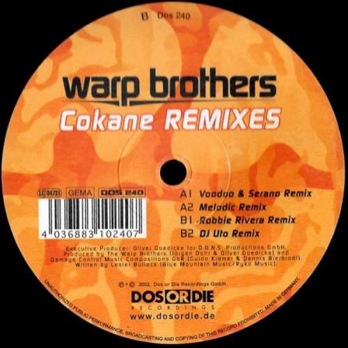 Cover Warp Brothers - Cokane Remixes (12) Schallplatten Ankauf
