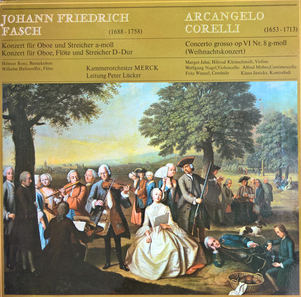 Cover Kammerorchester Merck - Johann Friedrich Fasch / Arcangelo Corelli (LP, Album) Schallplatten Ankauf