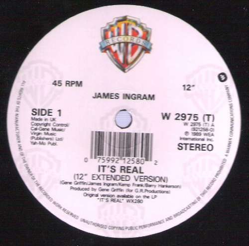 Cover James Ingram - It's Real (12) Schallplatten Ankauf