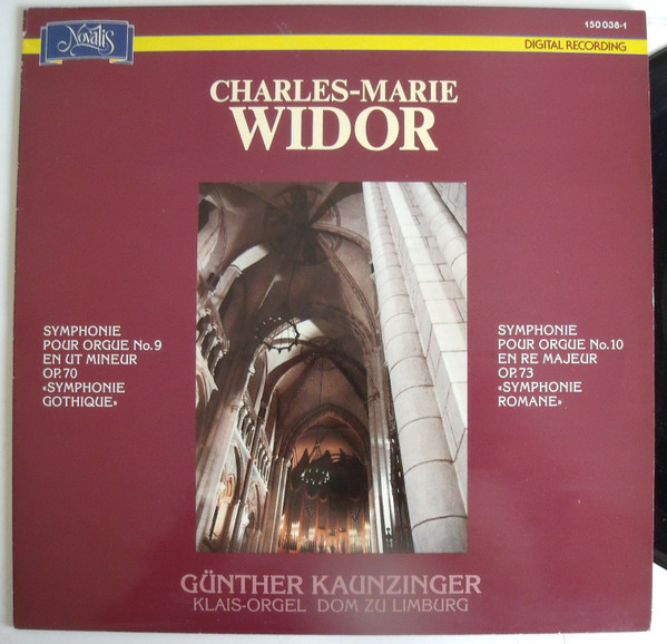 Cover Charles-Marie Widor, Günther Kaunzinger - Symphonie Pour Orgue No. 9 - Symphonie Pour Orgue No. 10 (LP) Schallplatten Ankauf