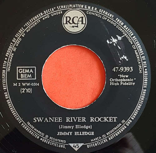 Cover Jimmy Elledge - Swanee River Rocket / Funny How Time Slips Away (7, Single) Schallplatten Ankauf